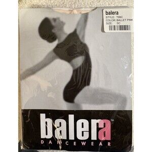 Balera Dancewear Girls Footed Tights Style T99C Color Ballet Pink Size SC New!